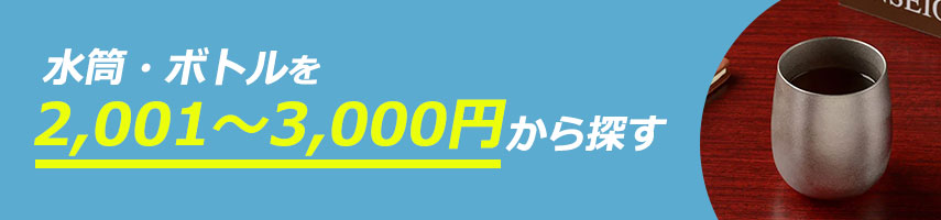 2,001円～3,000円のオリジナル水筒・ボトルをノベルティや記念品に