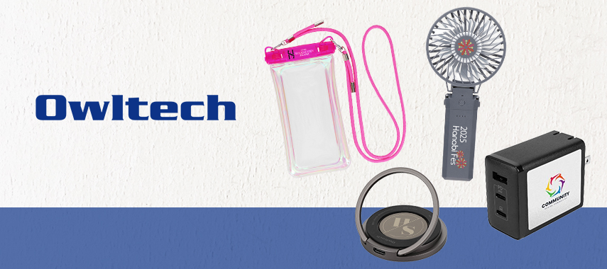 オウルテック（Owltech）の商品に名入れをしてオリジナルノベルティや記念品に