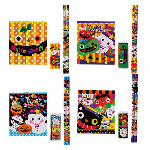 ハロウィン　文具4点セット