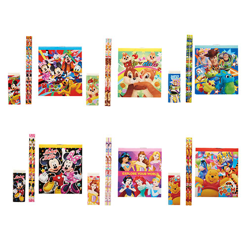 キャラクターカラフル文具4点セット
