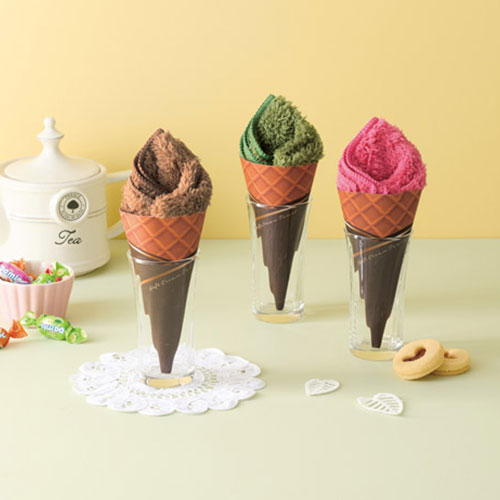 リッチチョコ　ソフトクリームタオル