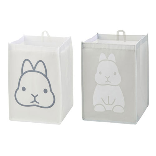 ウサギ　折りたたみランドリーBOX