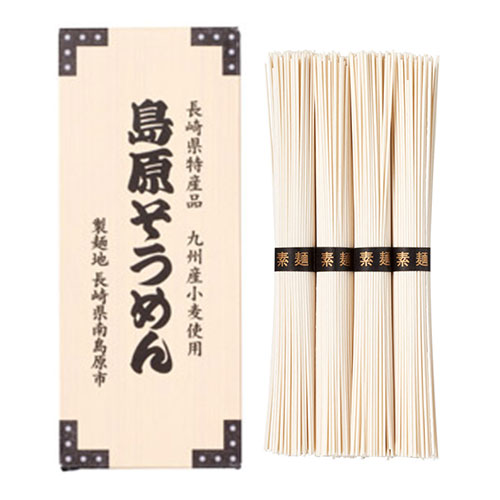 九州産小麦使用　島原そうめん4束　※税率8％
