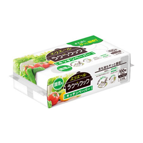 エリエール　ラクらクックキッチンペーパー100W