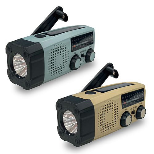 エアージェイ 3電源対応充電,防災多機能ラジオ2000mA