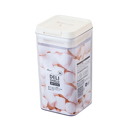 アトラス ワンタッチレバー式キャニスター Mサイズ 1200ml