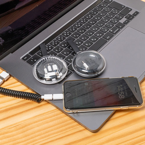 マルチ充電コイルケーブル