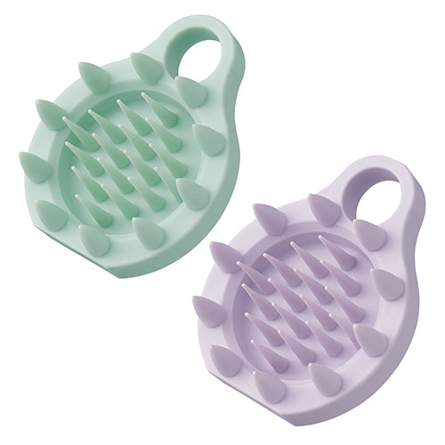 立て置き出来るフック穴付きシャンプースパブラシ