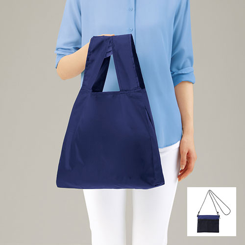 2WAYサコッシュ&エコバッグ(メッシュポケット付き)