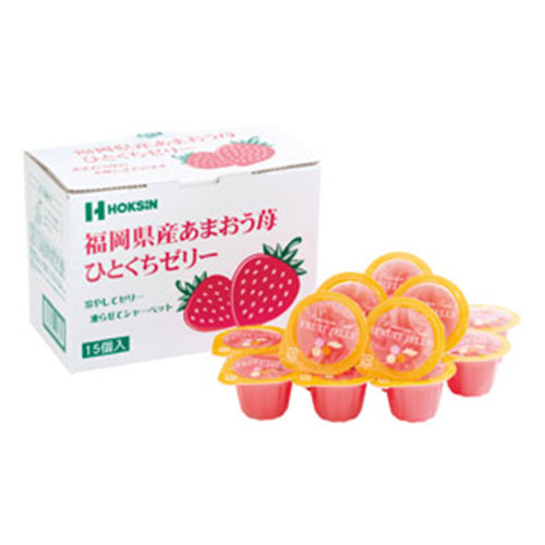 ひとくちゼリー15個入 福岡県産あまおう苺　※税率8％