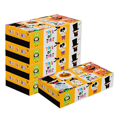 ハッピーハロウィン　BOXティッシュ100W5個組