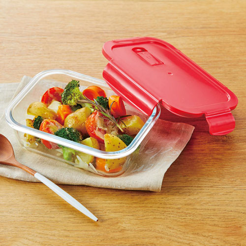 フタ付耐熱ガラス保存容器