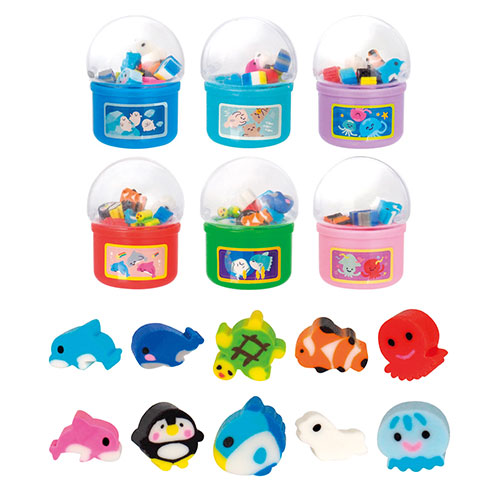 ガチャッと! 水族館のお友達ミニ消しゴム