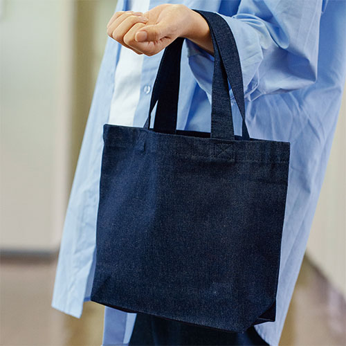 デニムミニトート