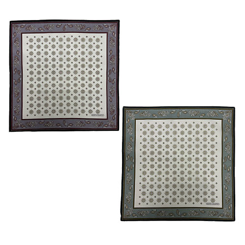 紳士NORTHCOUNTRY ハンカチ ペイズリー（No.4）