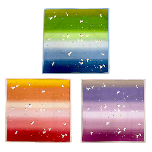 小風呂敷 うさぎ花びらぼかし