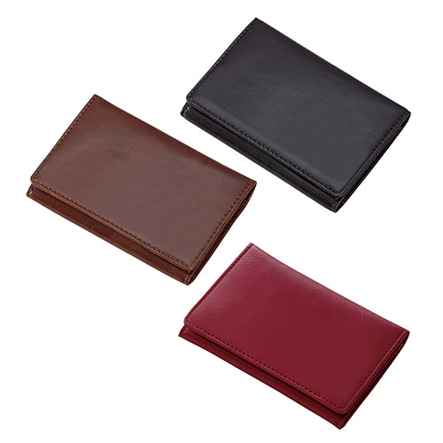 GLOIRE メモホルダー付名刺入れ(合皮製)