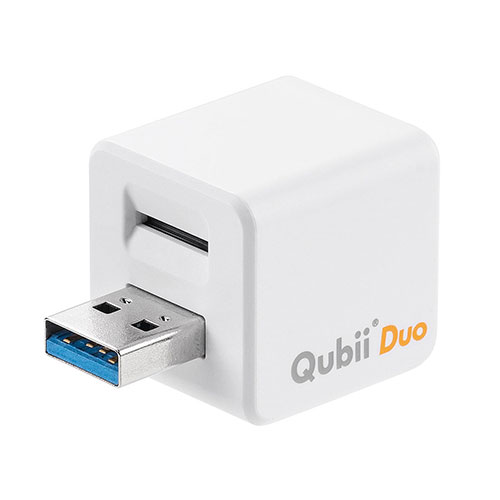 Qubii Duo USB-A iPhone iPad iOS Android 自動バックアップ 容量不足解消 iPhone15対応