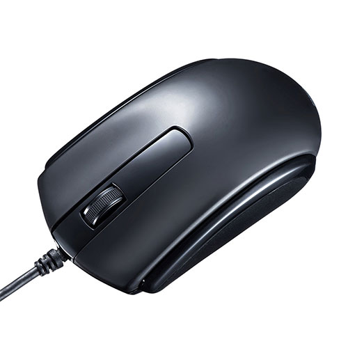サンワサプライ 有線マウス(USB Type-C接続・ブルーLED・Windows/Mac/Android対応・ブラック)
