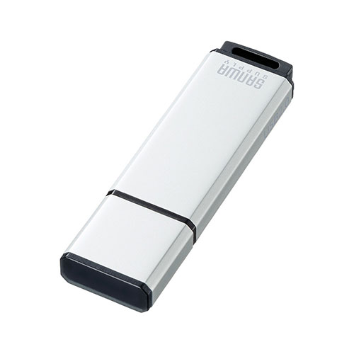 サンワサプライ USBメモリ(USB2.0・16GB・シルバー)