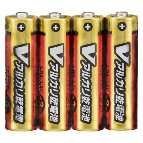 アルカリ単三乾電池 4本組