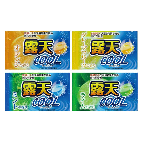 薬用発泡入浴剤 露天クール40g1個