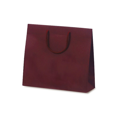 紙袋カラークラフト(ワインレッド)
