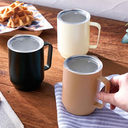 蓋付き真空ステンレスマグカップ400ml
