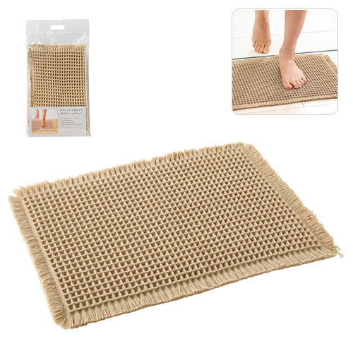 ワッフルバスマット