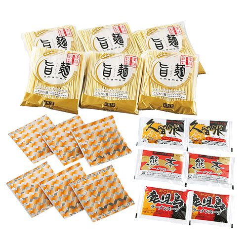 「旨麺」九州ラーメン3種セット6食　※税率8％