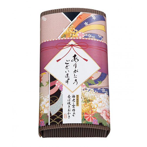 「感謝を込めて」焼き塩仕立て 海老と雲丹風味おかき50g　※税率8％