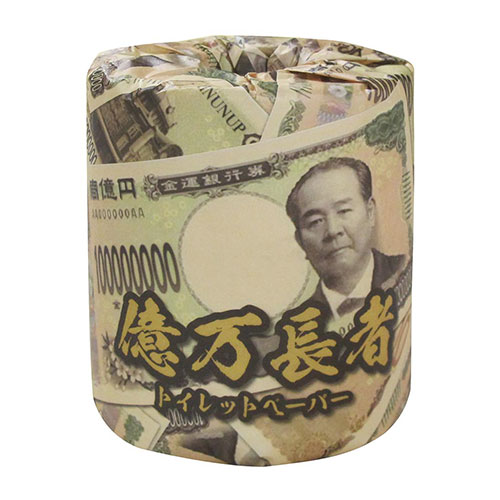 億万長者トイレットプリントロールダブル(30m)