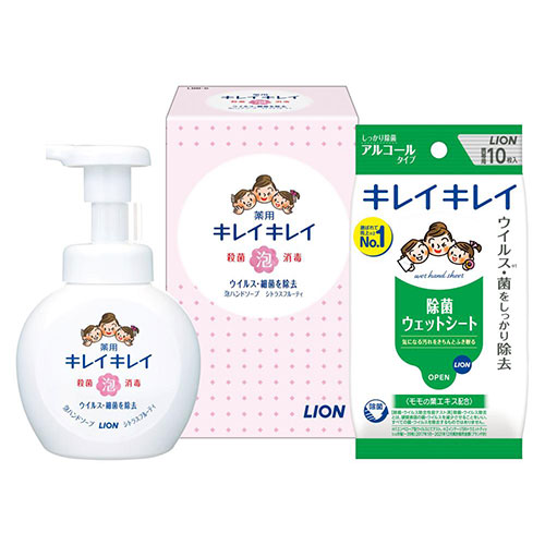 キレイキレイ泡ハンドソープ&除菌ウェットシートセット