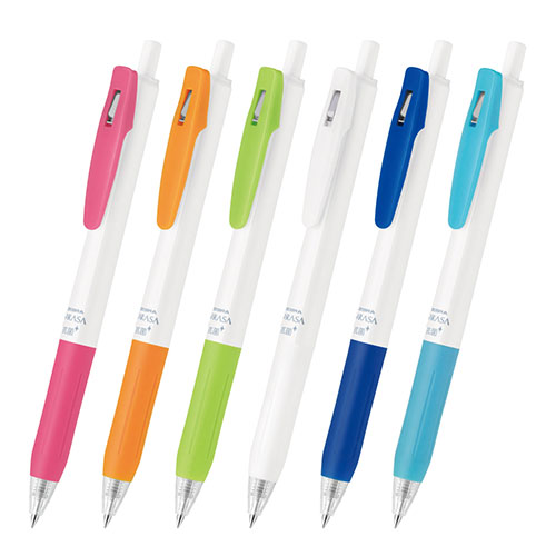 ゼブラ サラサクリップホワイト軸 抗菌 0.5　※オリジナルのみ対応